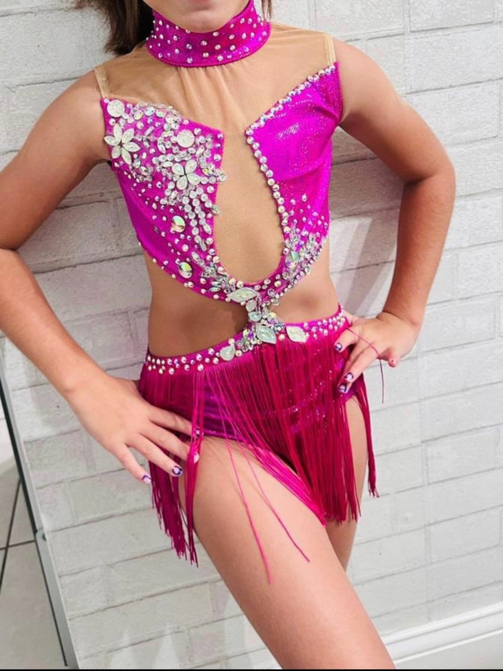 Opra Dancewear Pink Jazz Costume - Child Intermediate